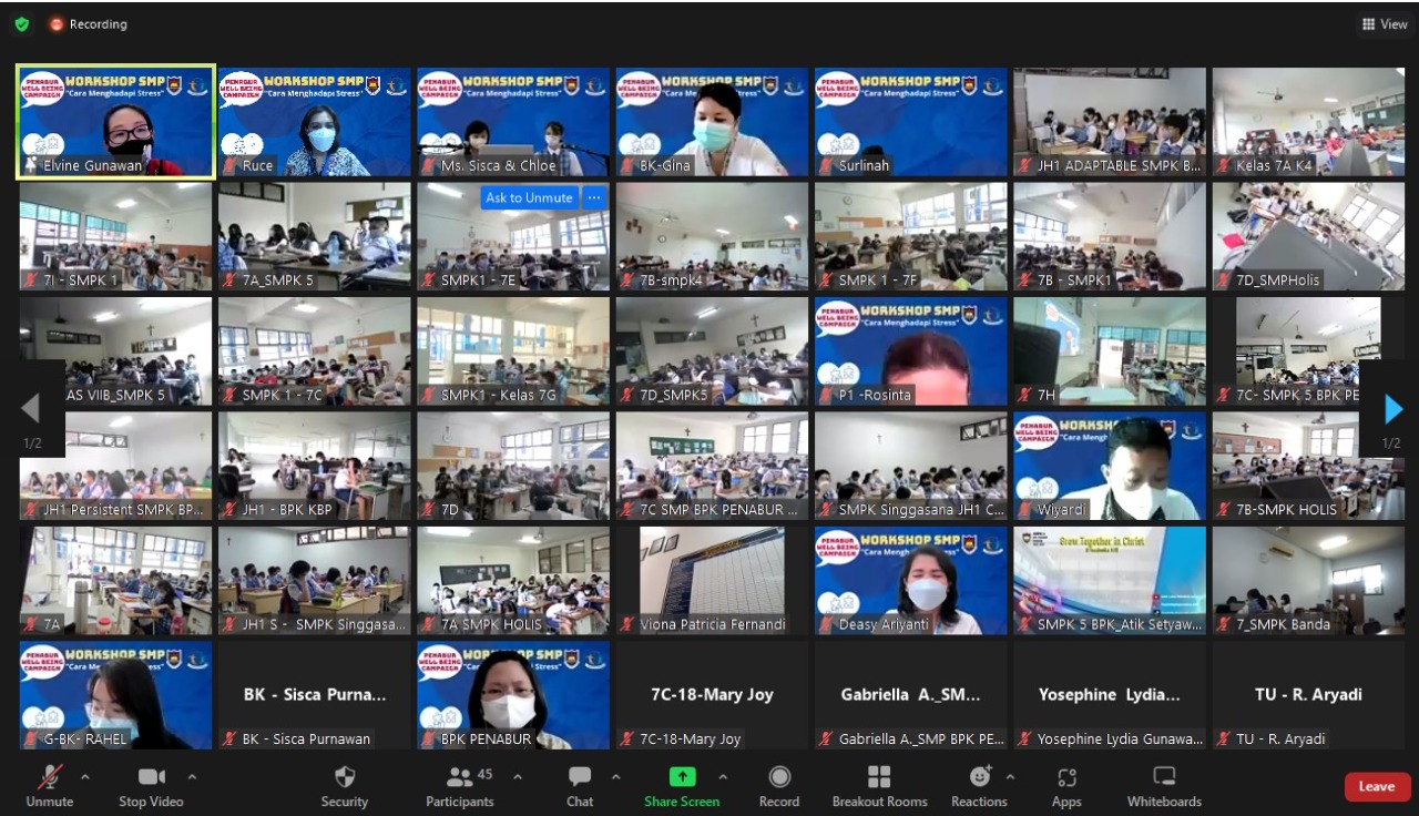 Workshop  Cara Menghadapi Stress Siswa Kelas 7 2