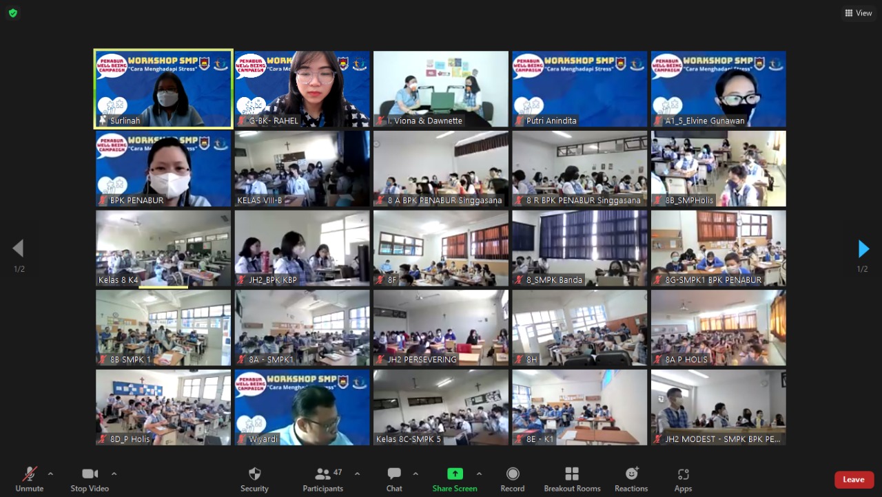 Workshop  Cara Menghadapi Stress Siswa Kelas 8 6