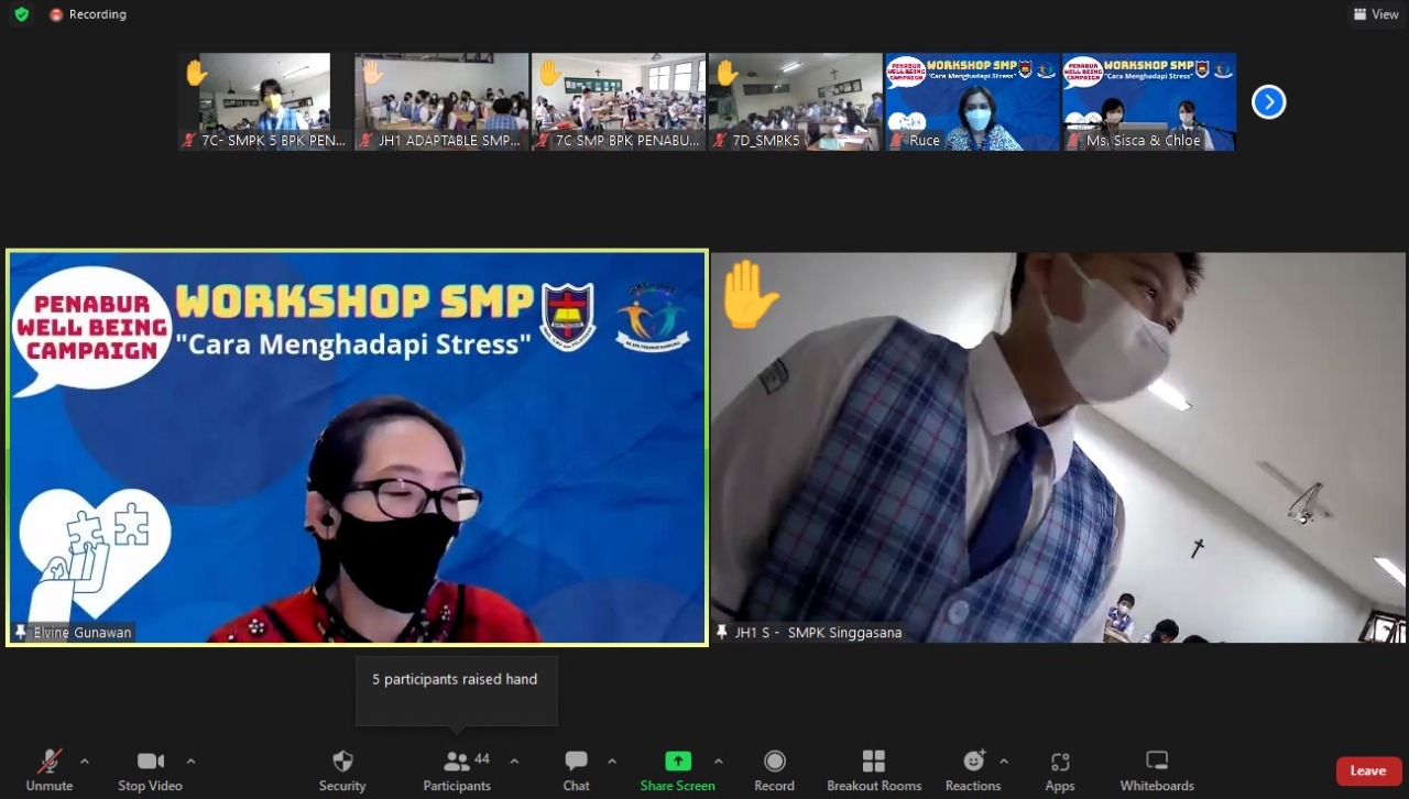 Workshop  Cara Menghadapi Stress Siswa Kelas 7 1