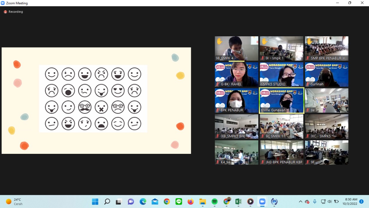 Webinar Cara Menghadapi Stress Siswa Kelas 9 3